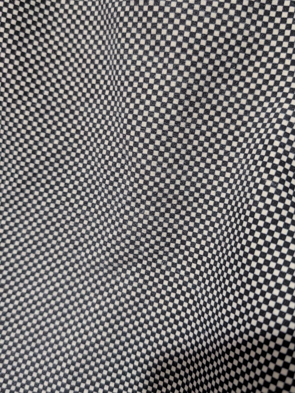 Men's Black & White Micro-Checkered Swim Trunks - Picture 2 of 4